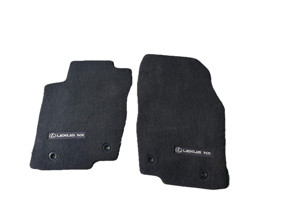 2 Lexus NX Floor Mats Genuine OEM PT206-78220-30 Black / Hazel New 2022-2026